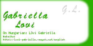 gabriella lovi business card